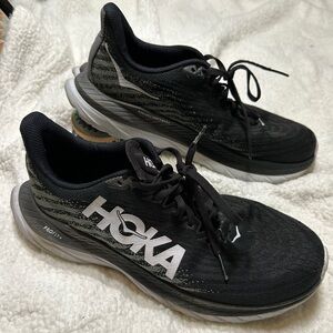 Hoka One One Mach 5 Black Sneakers Mens Size 9